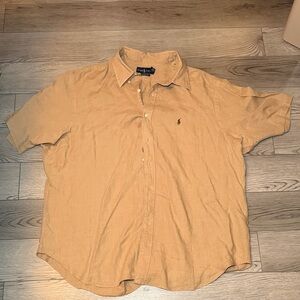 Polo Ralph Lauren Men's Casual Button Down Shirt Size XXL Classic Fit Brown